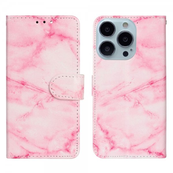 iPhone 13 Pro Max Fodral Motiv Rosa Marmor