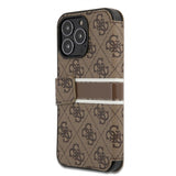 Guess iPhone 13 Pro Max Fodral Printed Stripe Brun