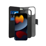 Puro iPhone 13 Pro Max Fodral Wallet Detachable 2 in 1 Svart