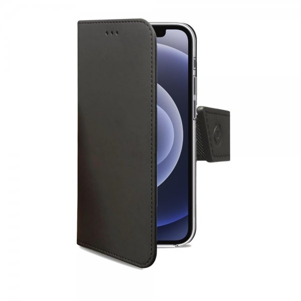 Celly iPhone 13 Pro Max Fodral Wally Wallet Case Svart