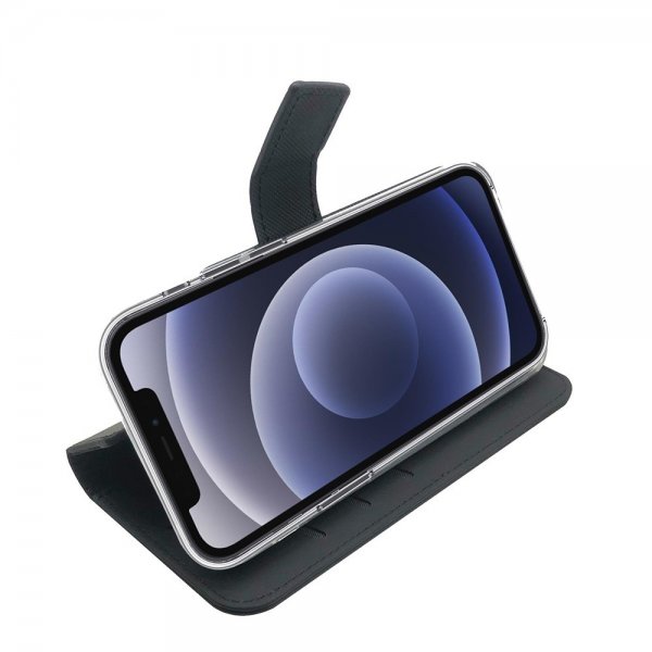 Celly iPhone 13 Pro Max Fodral Wally Wallet Case Svart
