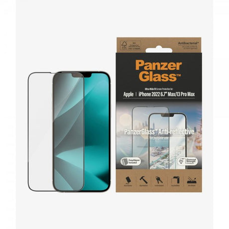 PanzerGlass iPhone 13 Pro Max/iPhone 14 Plus Skärmskydd Ultra-Wide Fit Anti-reflective EasyAligner