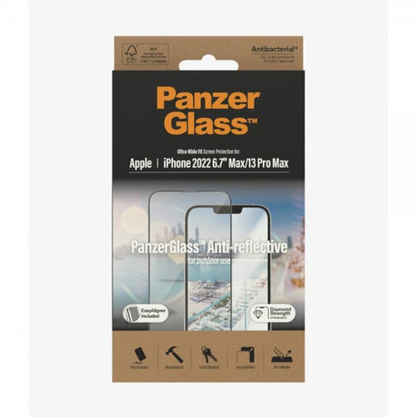 PanzerGlass iPhone 13 Pro Max/iPhone 14 Plus Skärmskydd Ultra-Wide Fit Anti-reflective EasyAligner