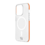 Rvelon iPhone 13 Pro Max Skal Korrugerad MagSafe Orange
