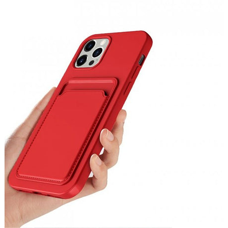 iPhone 13 Pro Max Skal Korthållare Röd