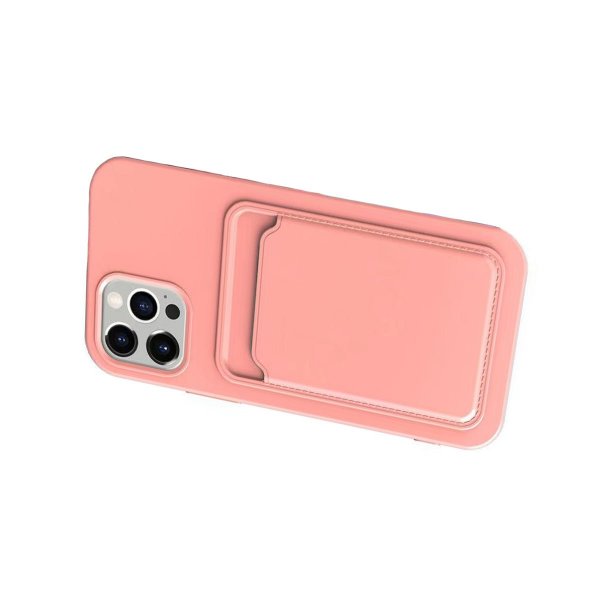 iPhone 13 Pro Max Skal Korthållare Rosa