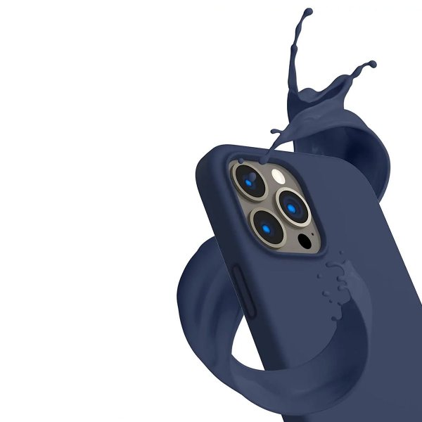 Rvelon iPhone 13 Pro Max Skal Silikon Blå