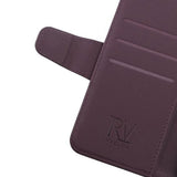 Rvelon iPhone 13 Pro Max Fodral Utfällbart Kortfack Lila