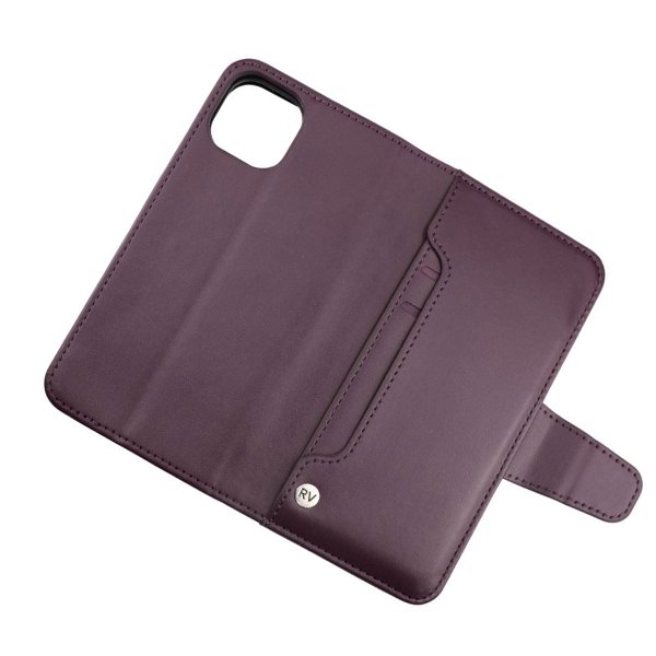 Rvelon iPhone 13 Pro Max Fodral Utfällbart Kortfack Lila