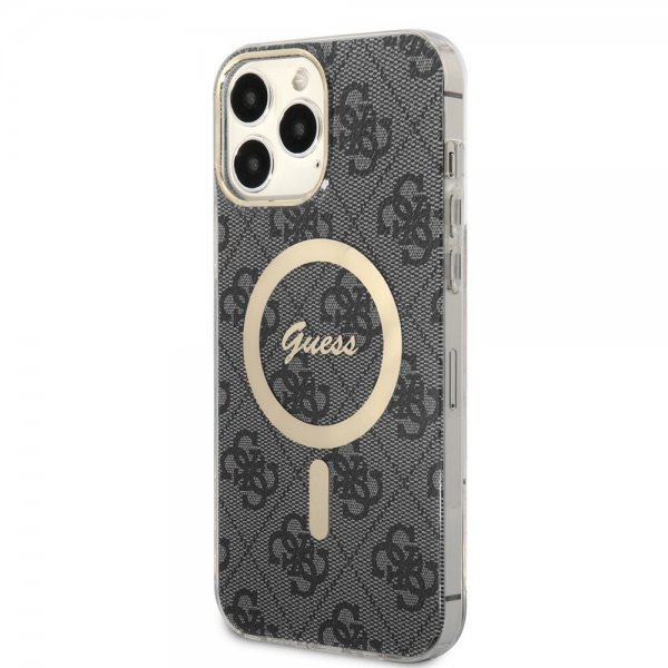 Guess iPhone 13 Pro Max Skal 4G Pattern MagSafe Svart