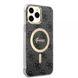 Guess iPhone 13 Pro Max Skal 4G Pattern MagSafe Svart