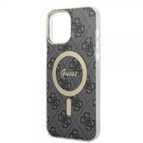 Guess iPhone 13 Pro Max Skal 4G Pattern MagSafe Svart
