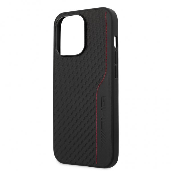 AMG iPhone 13 Pro Max Skal Carbon Effect Stitching Svart