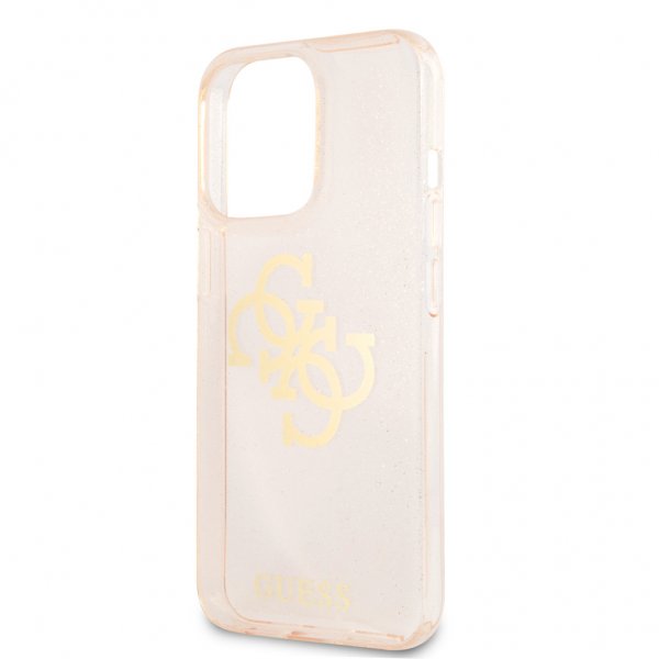 Guess iPhone 13 Pro Max Skal Full Glitter Guld