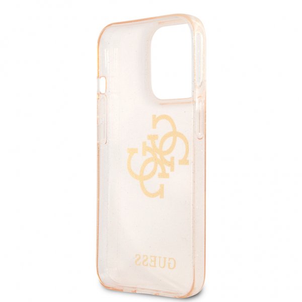Guess iPhone 13 Pro Max Skal Full Glitter Guld