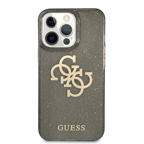 Guess iPhone 13 Pro Max Skal Full Glitter Svart
