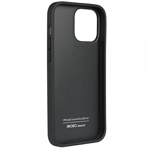 Audi iPhone 13 Pro Max Skal Genuine Leather Case Svart