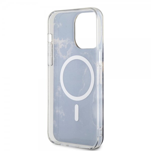 Guess iPhone 13 Pro Max Skal Golden Marble MagSafe Svart