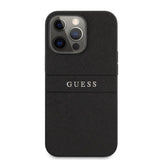 Guess iPhone 13 Pro Max Skal Hot Stamp Metal Logo Svart