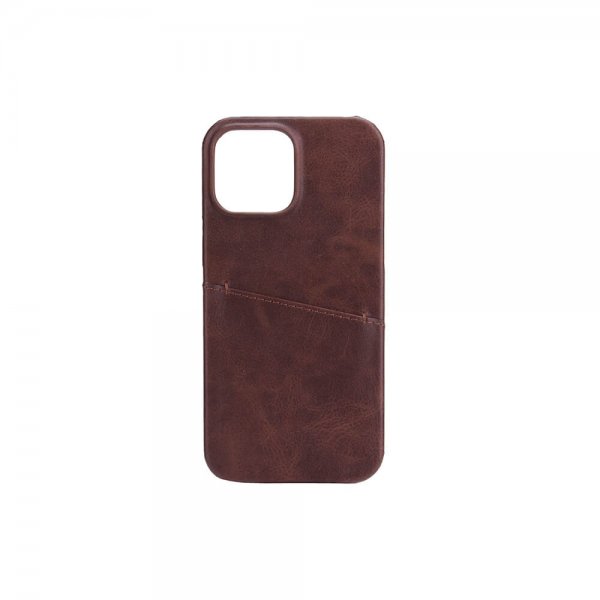 Onsala iPhone 13 Pro Max Skal med ett Kortfack Brun