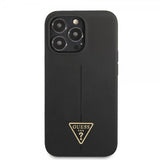 Guess iPhone 13 Pro Max Skal Metal Triangle Svart
