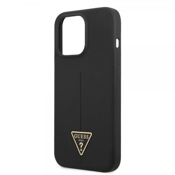 Guess iPhone 13 Pro Max Skal Metal Triangle Svart