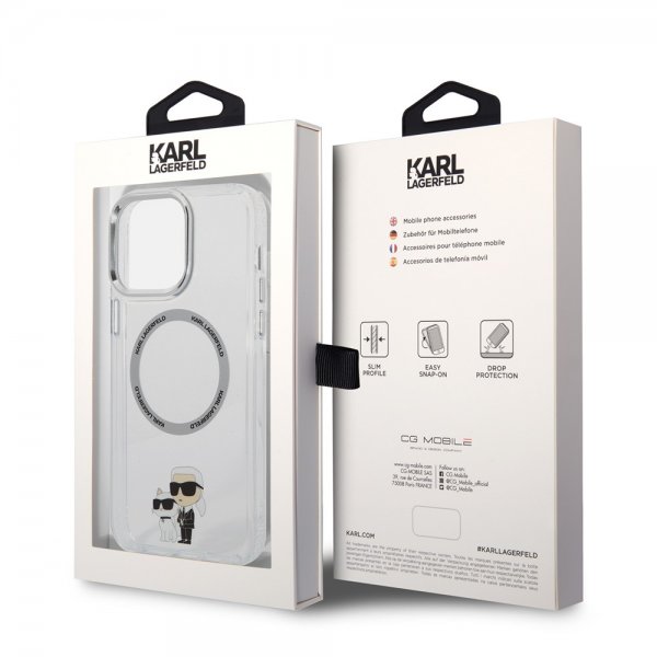 Karl Lagerfeld iPhone 13 Pro Max Skal NFT MagSafe Transparent