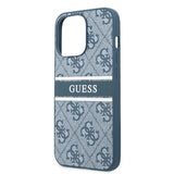 Guess iPhone 13 Pro Max Skal Printed Stripe Blå