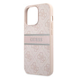 Guess iPhone 13 Pro Max Skal Printed Stripe Rosa