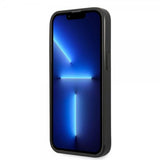 Karl Lagerfeld iPhone 13 Pro Max Skal Saffiano Metal Plaque Svart