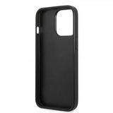 Karl Lagerfeld iPhone 13 Pro Max Skal Saffiano Metal Plaque Svart