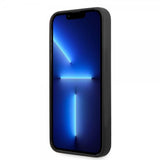 Guess iPhone 13 Pro Max Skal Silicone Metal Logo 4G Svart