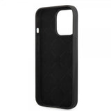 Guess iPhone 13 Pro Max Skal Silicone Metal Logo 4G Svart