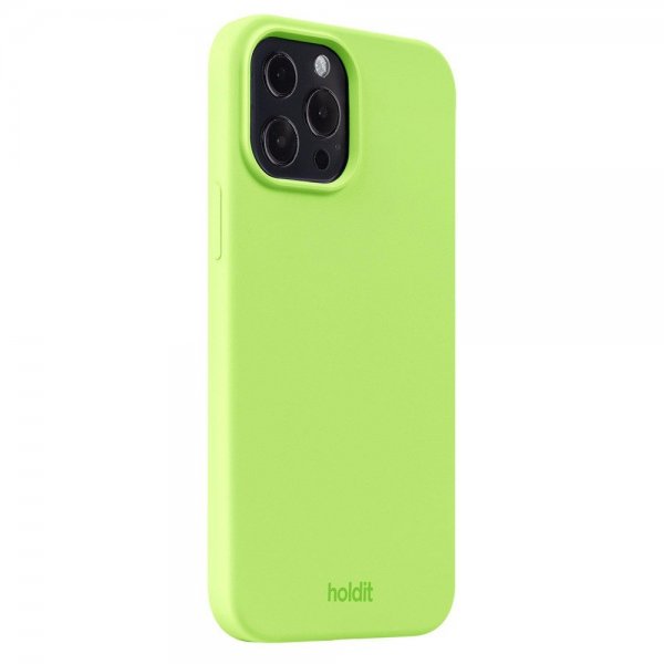 Holdit iPhone 13 Pro Max Skal Silikon Acid Green
