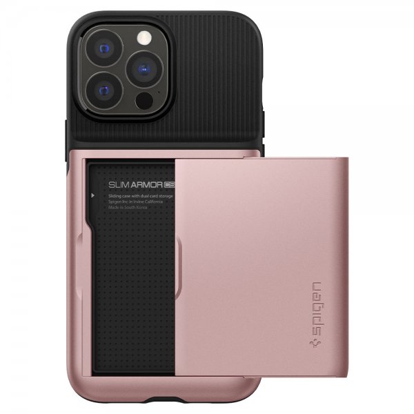Spigen iPhone 13 Pro Max Skal Slim Armor CS Roseguld