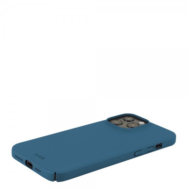 holdit iPhone 13 Pro Max Skal Slim Case Denim Blue