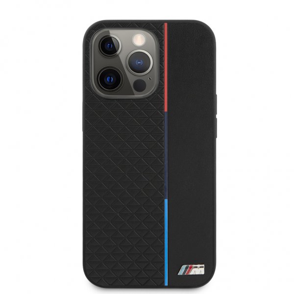 BMW iPhone 13 Pro Max Skal Triangle Pattern Svart