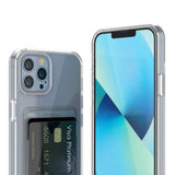 Rvelon iPhone 13 Pro Skal Korthållare Transparent