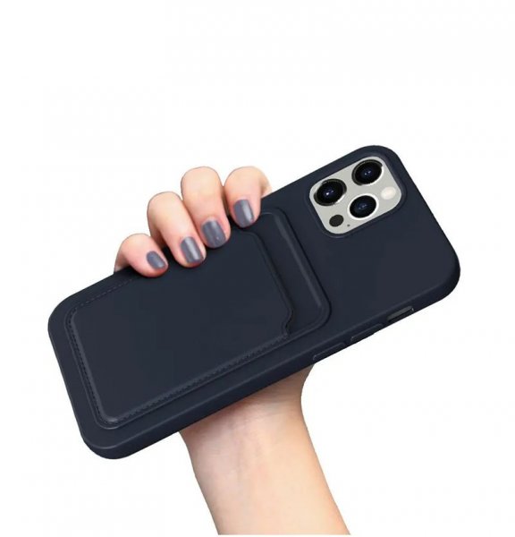 iPhone 13 Pro Skal Korthållare Blå