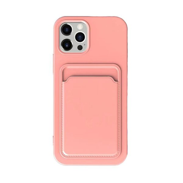 iPhone 13 Pro Skal Korthållare Rosa