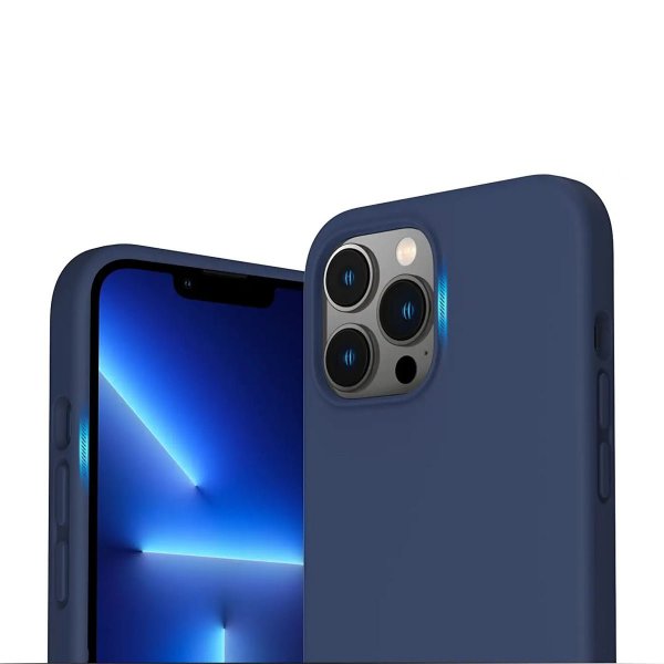 Rvelon iPhone 13 Pro Skal Silikon Blå