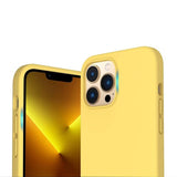Rvelon iPhone 13 Pro Skal Silikon Gul