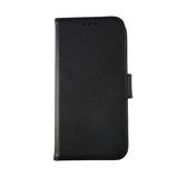 Rvelon iPhone 13 Pro Fodral Äkta läder Kortfack Svart