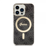 Guess iPhone 13 Pro Skal 4G Pattern MagSafe Svart