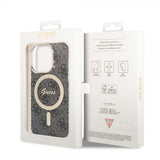 Guess iPhone 13 Pro Skal 4G Pattern MagSafe Svart