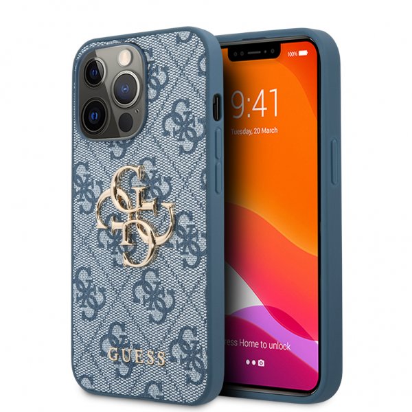 Guess iPhone 13 Pro Skal Big Logo Blå