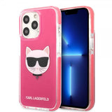 Karl Lagerfeld iPhone 13 Pro Skal Choupette Fuchsia