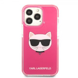 Karl Lagerfeld iPhone 13 Pro Skal Choupette Fuchsia