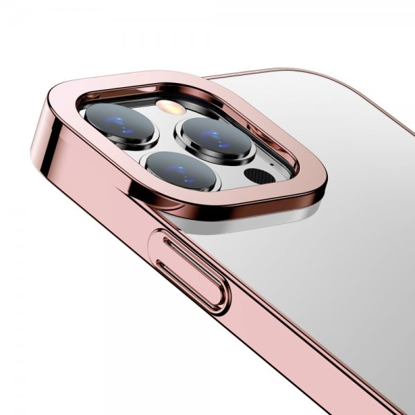 Baseus iPhone 13 Pro Skal Glitter Series Rosa