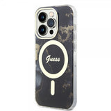 Guess iPhone 13 Pro Skal Golden Marble MagSafe Svart